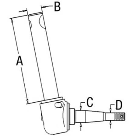 Aftermarket Left Hand Spindle Fits 3230 3430 3930 4130 4600 4610 4630 4830 5030 A-E9NN3106BA-AI